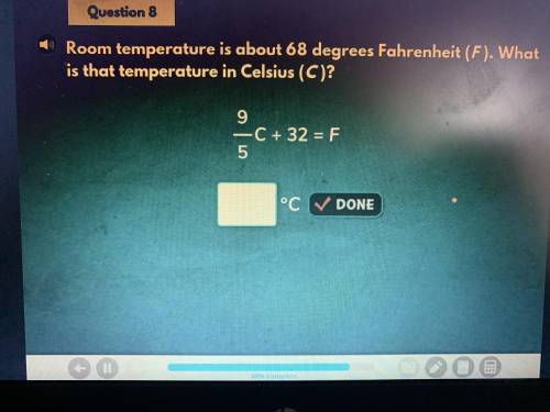 What is 68 degrees Fahrenheit in Celcius?