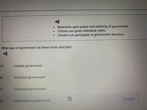 What type of government do these terms describe