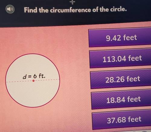 Find the circumference of the circle.​