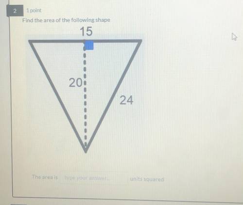 Please help me find the area of this triangle!