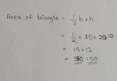 Please help me find the area of this triangle!