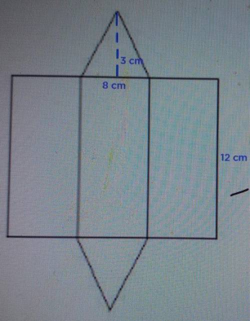 What is the total surface area of the rectangular prisma​