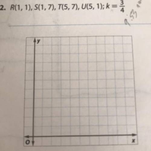 2. R(1, 1), 5(1,7), Т(5,7), U(5, 1); k =
45
у
о
Help