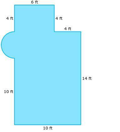 What is the area of this figure?
14 ft
4 ft
4 ft
6 ft
4 ft
10 ft
10 ft