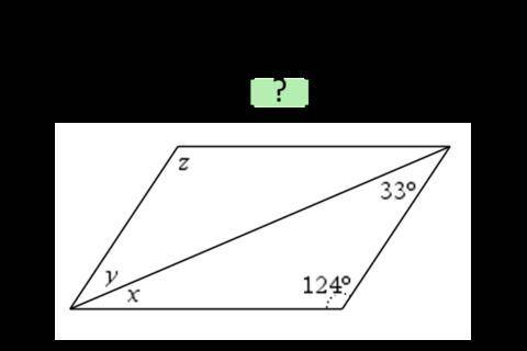 Help!
if the parallelogram below, z=?
