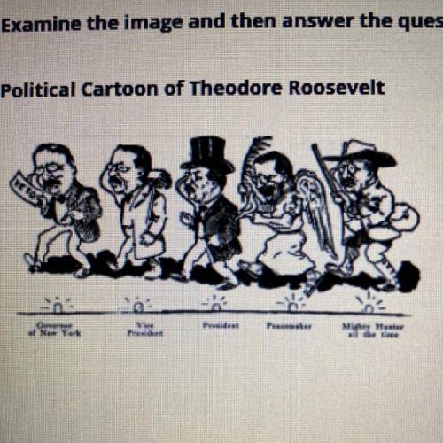 What does the cartoon prove about Theodore Roosevelt?

A
Roosevelt held many different offices and