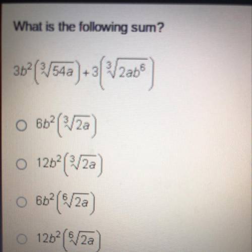 What is the following sum