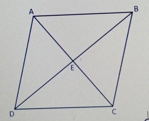 Quadrilateral ABCD is a rhombus. Given that m<EDA= 37º, what are the measures of m<AED, m<