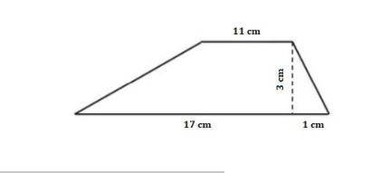 Need help ASAP

Find the area of the trapezoid by decomposing it into other shapes. A) 37.5 cm2 B)