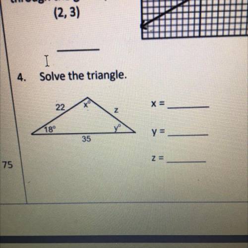 Can someone help me solve this triangle please?