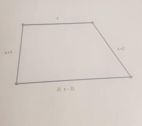 5. The perimeter of the quadrilateral is 52 cm. Determine the length of each sid​