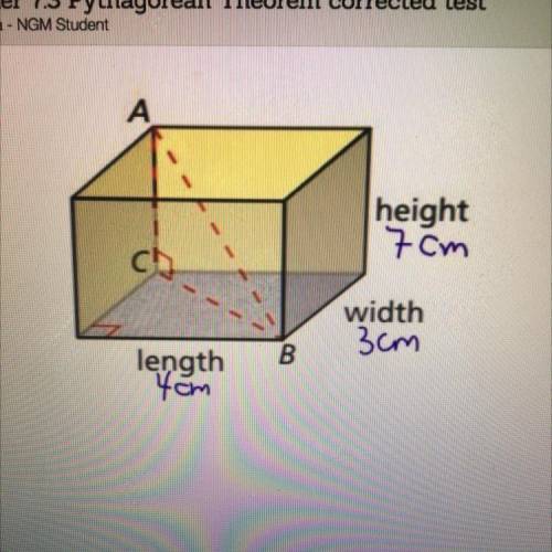 Find the side length of CB and side AB