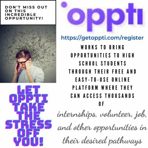 Join Oppti today for high school students!