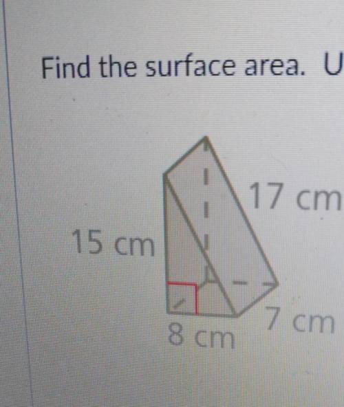 Find the surface area.​