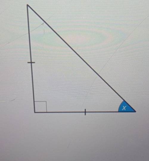 Work out the value of angle x.90° and x​
