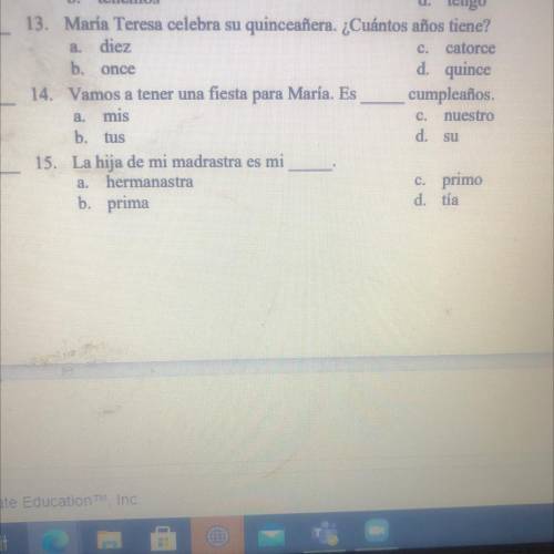 For those fluent in Spanish please help me with these
