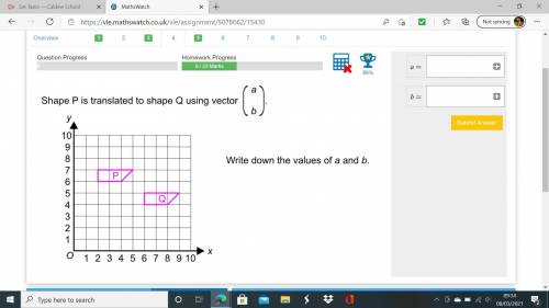 Vectorsshape p is translated to shape q 
2 questions:)
need help