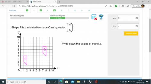 Vectorsshape p is translated to shape q 
2 questions:)
need help