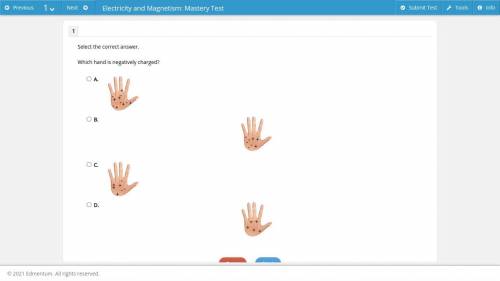 PLEASE HELP
Which hand is negatively charged?