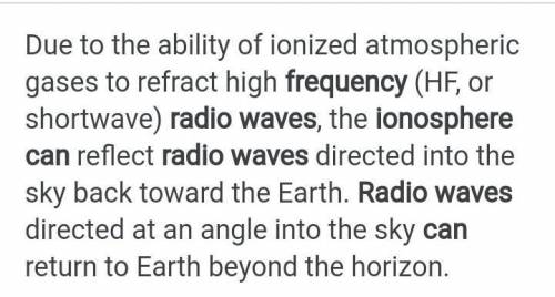 How does the ionosphere affect radio frequencies