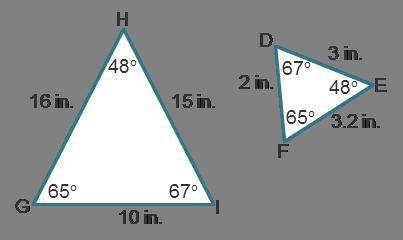 Consider the triangles.

What can be concluded about these triangles? Check all that apply.The cor