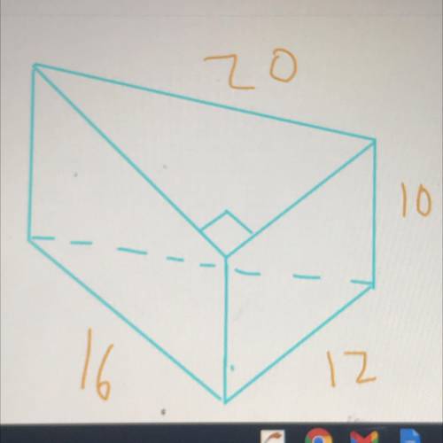 A company designs a cheese mold in the shape of a right triangular prism. A sketch of the mold is s
