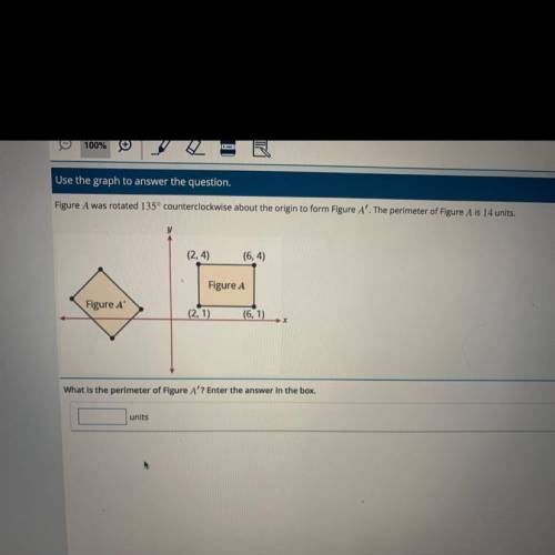 What’s the perimeter of Figure A’? Enter the answer in the box