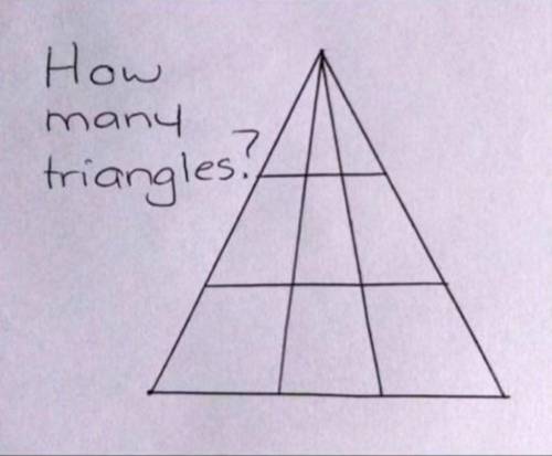 HOW MANY TRIANGLES ARE THERE?????