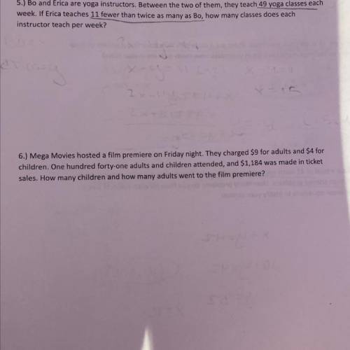 Can anyone help with system of equation word problems?