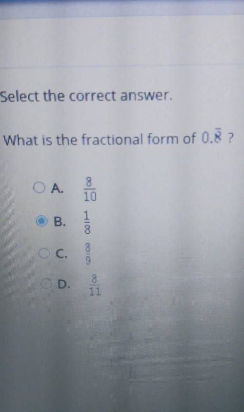 What is the fractional form of ​