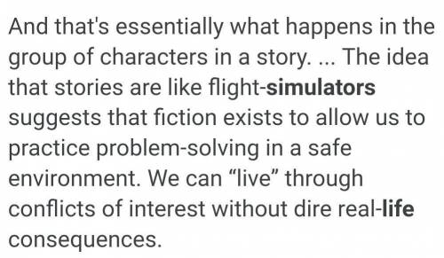 How are books “life simulators”?