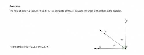 Please answer the first question and explain. In a complete sentance, describe the angle relationsh