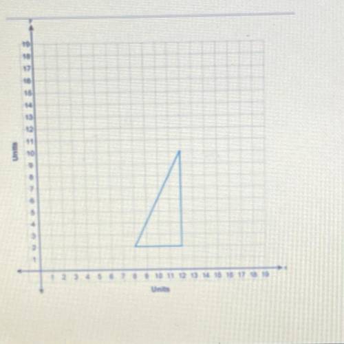 1:

What is the area of the right triangle in this coordinate plane?
2
3
5
6
8
9
A