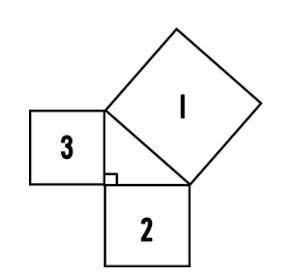In the figure below, the area of Square 1 is 169 cm² and the perimeter of Square 2 is 48 cm. What i