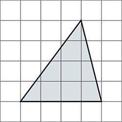 Which statement best describes the area base.

It is one-half the area of a rectangle of length 4