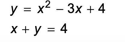 Solve the system of equations. Show your work PLEASE.