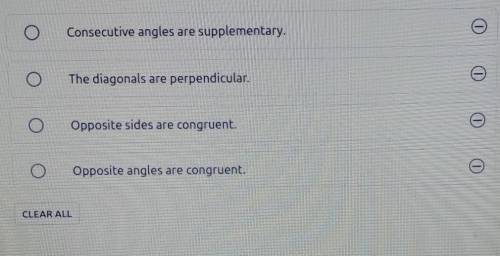 ADD NOTE 18. Which statement is not true for all parallelograms? ​