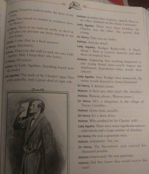 Why holmes is questioning sir henry and lady agatha about other memebers of the Baskerville family​