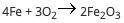 A student reacts 13 moles of iron with 21 moles of oxygen according to the following equation: (pic