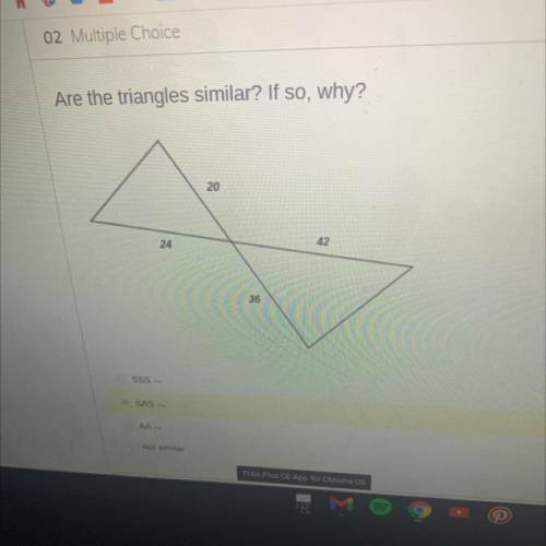 Are this triangles similar 24,36,42