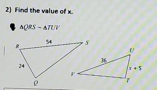 Find the Value of X​