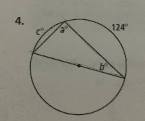 Please help me find a, b, and c. Thank you.