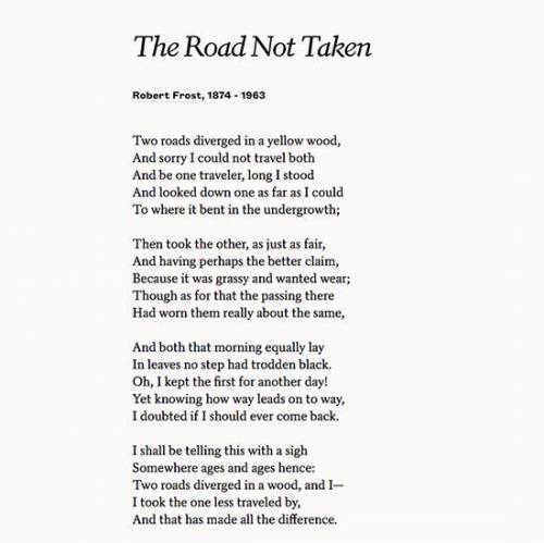 The road not taken from Robert Frost - find rhetorical devices 
Please help me ^^