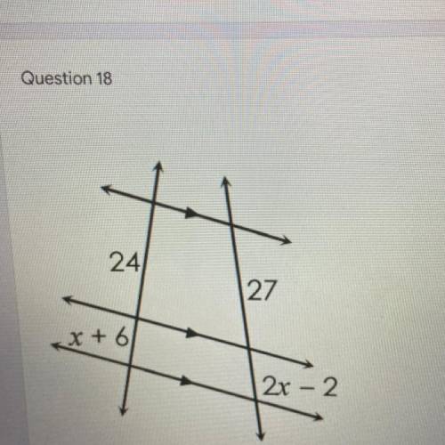 Geometry: Solve for X