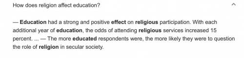 How Does Religion affect the educational system?​