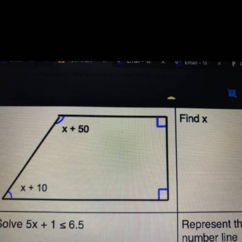 Find x
X + 50
X + 10
