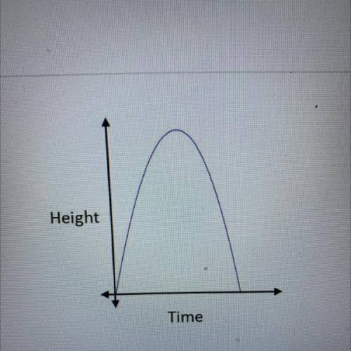 Which situation could the graph represent?

A)
A person bungee jumps off of a bridge.
B)
A ball is