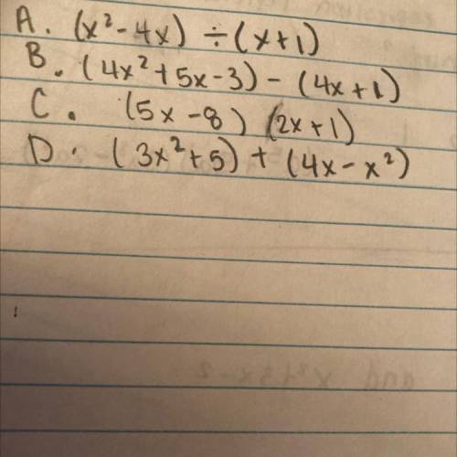 Which of these does NOT represent a polynomial when simplified??