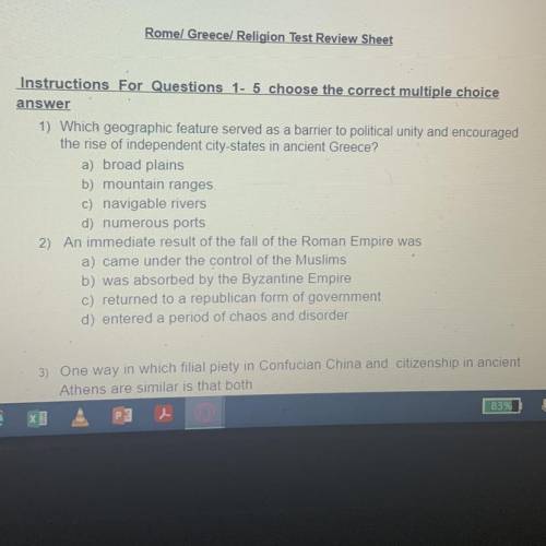 Please help. multiple question .. 
1 and 2..