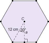 The base of a regular pyramid is a hexagon.

What is the area of the base of the pyramid?
Enter yo